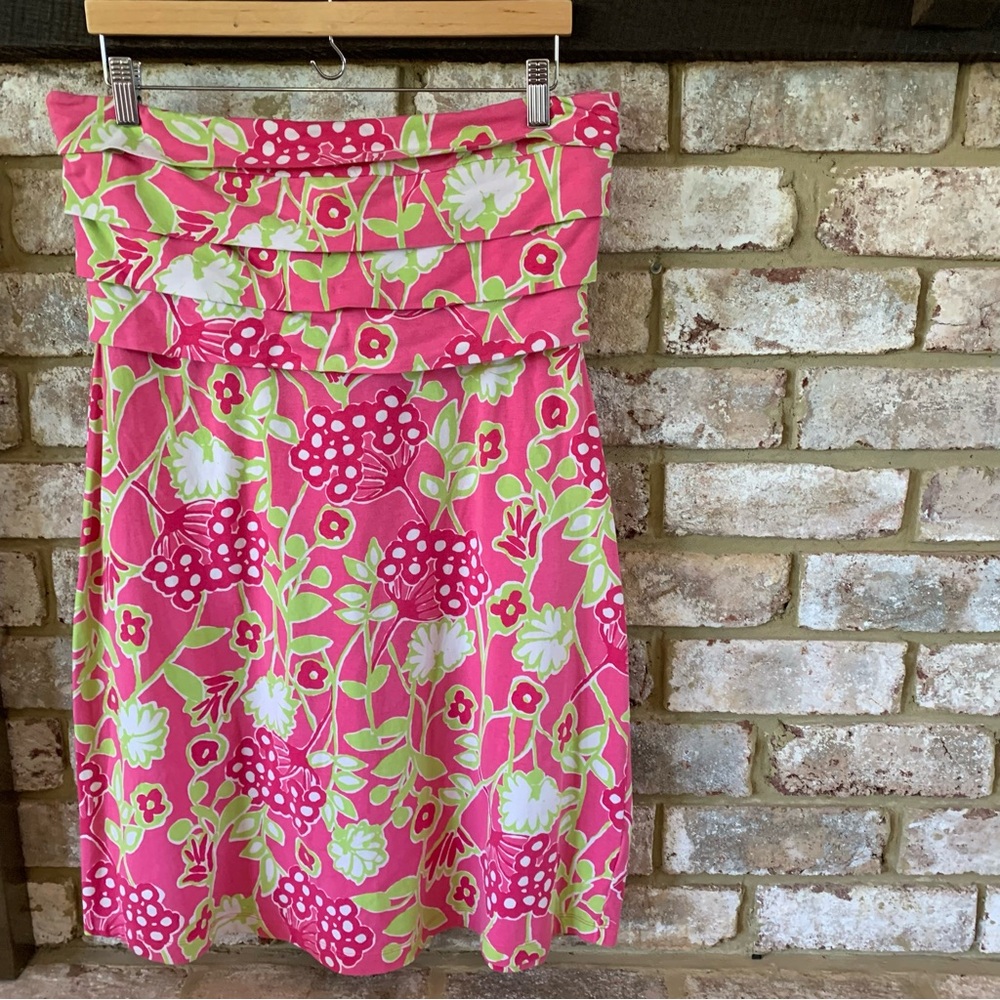 Lilly Pulitzer | A Pea in a Pod | Maternity Floral Strapless Dress | M